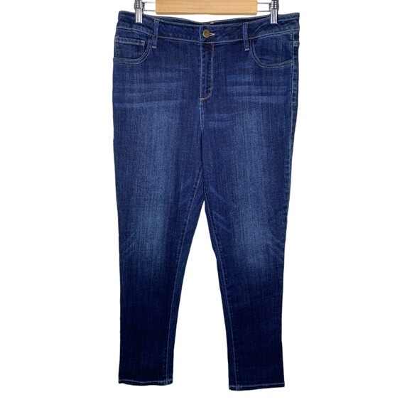 LOGO lori goldstein mid rise skinny jeans size 12 - Picture 2 of 10